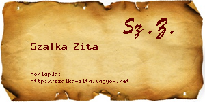 Szalka Zita névjegykártya